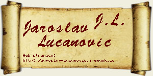 Jaroslav Lučanović vizit kartica